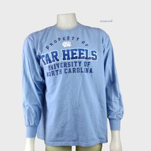 Men's long sleeve light blue University Of North Carolina Tar heels T-shirt XXL